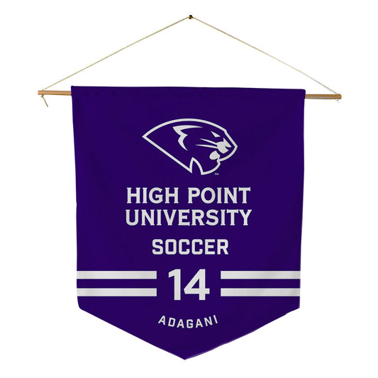 High Point - NCAA Men's Soccer : Prosper Adagani - Pennant - 18" x 21"-0