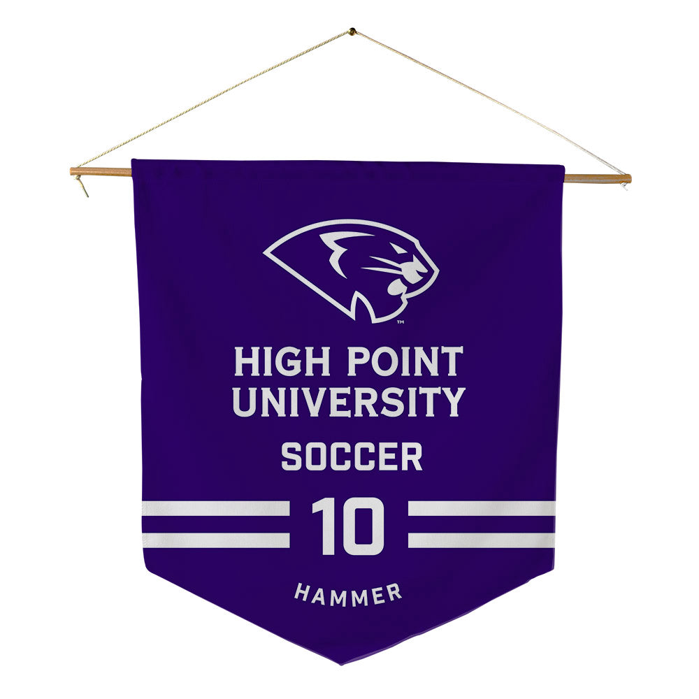 High Point - NCAA Women's Soccer : Ellie Hammer - Pennant - 18" x 21"-0