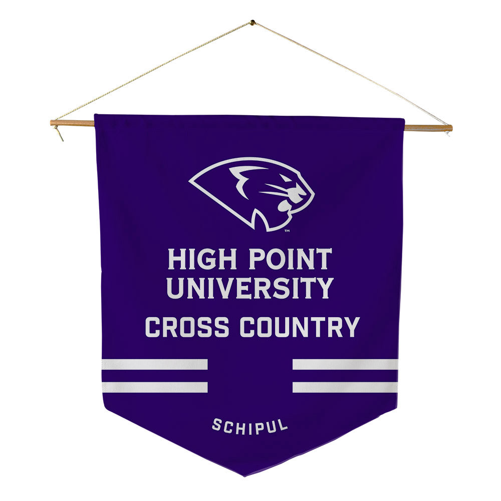High Point - NCAA Men's Cross Country : Ben Schipul - Pennant - 18" x 21"-0
