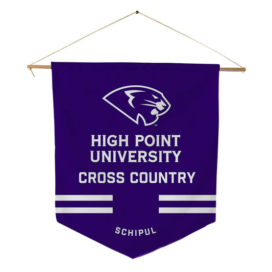 High Point - NCAA Men's Cross Country : Ben Schipul - Pennant - 18" x 21"-0