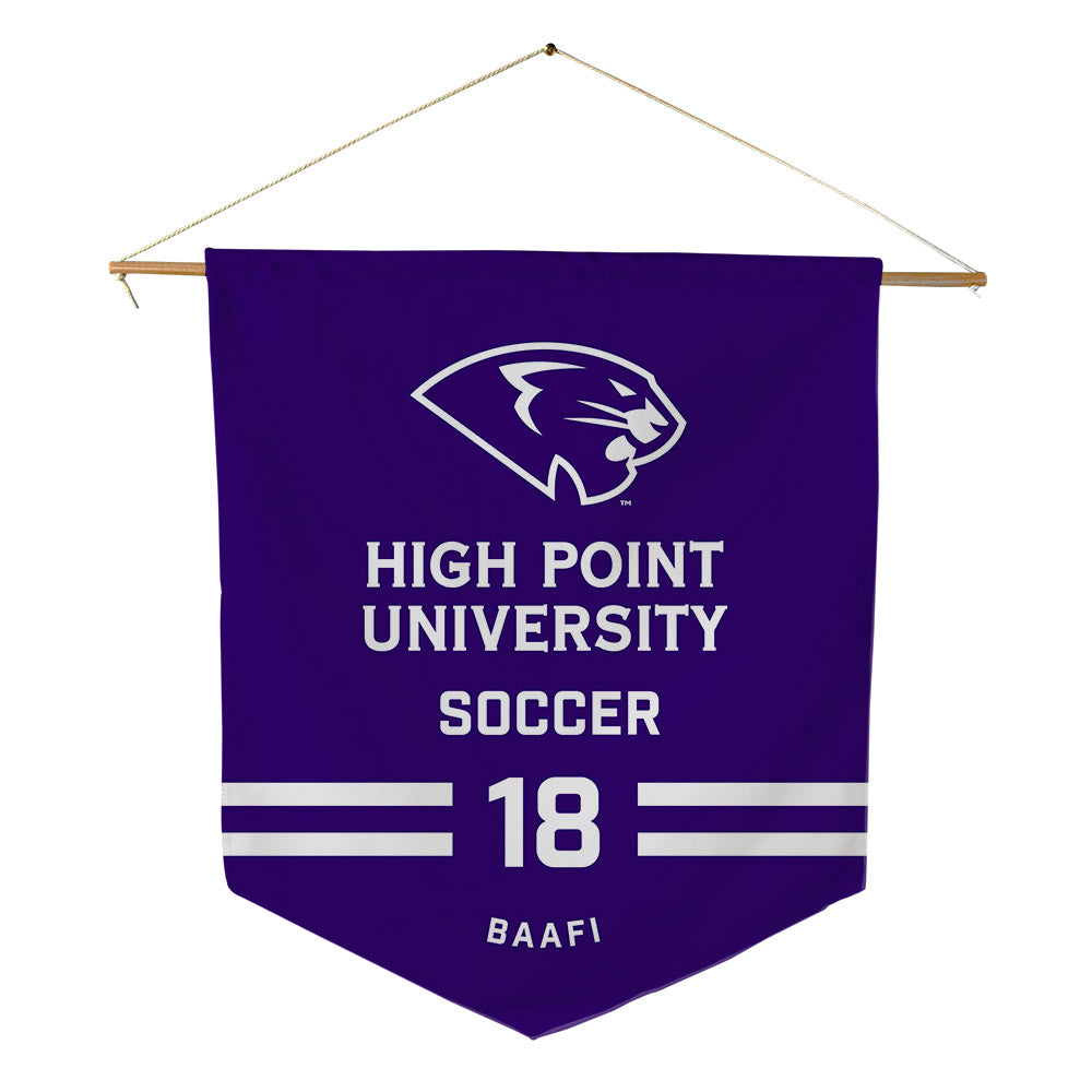 High Point - NCAA Men's Soccer : Alfred Baafi - Pennant - 18" x 21"-0