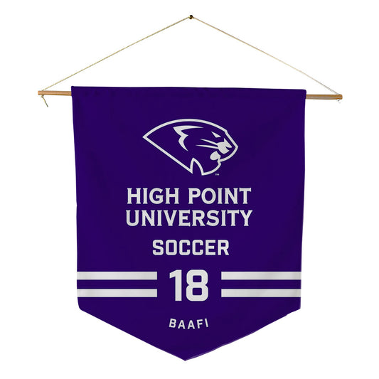 High Point - NCAA Men's Soccer : Alfred Baafi - Pennant - 18" x 21"-0