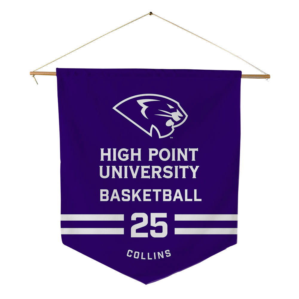 High Point - NCAA Women's Basketball : Aaliyah Collins - Pennant - 18" x 21"-0