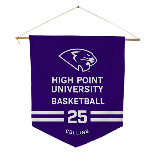 High Point - NCAA Women's Basketball : Aaliyah Collins - Pennant - 18" x 21"-0