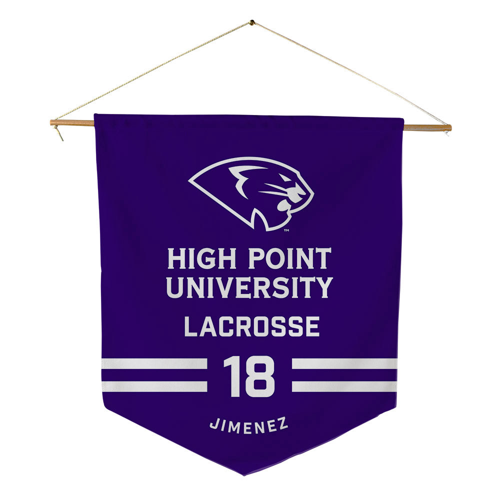 High Point - NCAA Women's Lacrosse : Marissa Jimenez - Pennant - 18" x 21"-0