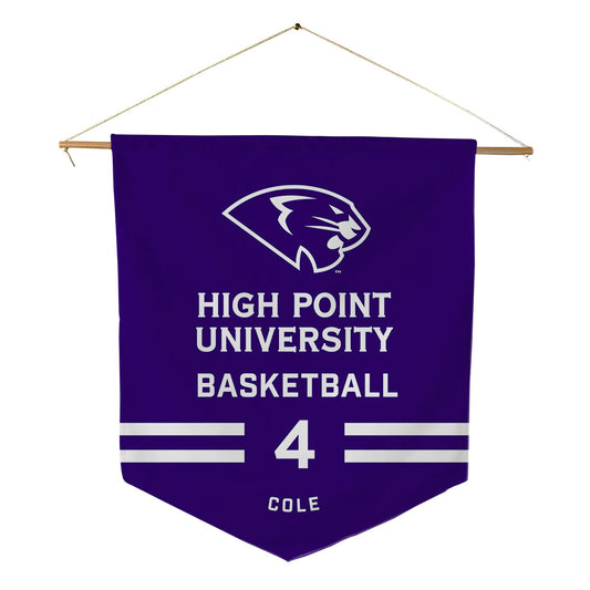 High Point - NCAA Women's Basketball : Sanai Cole - Pennant - 18" x 21"-0