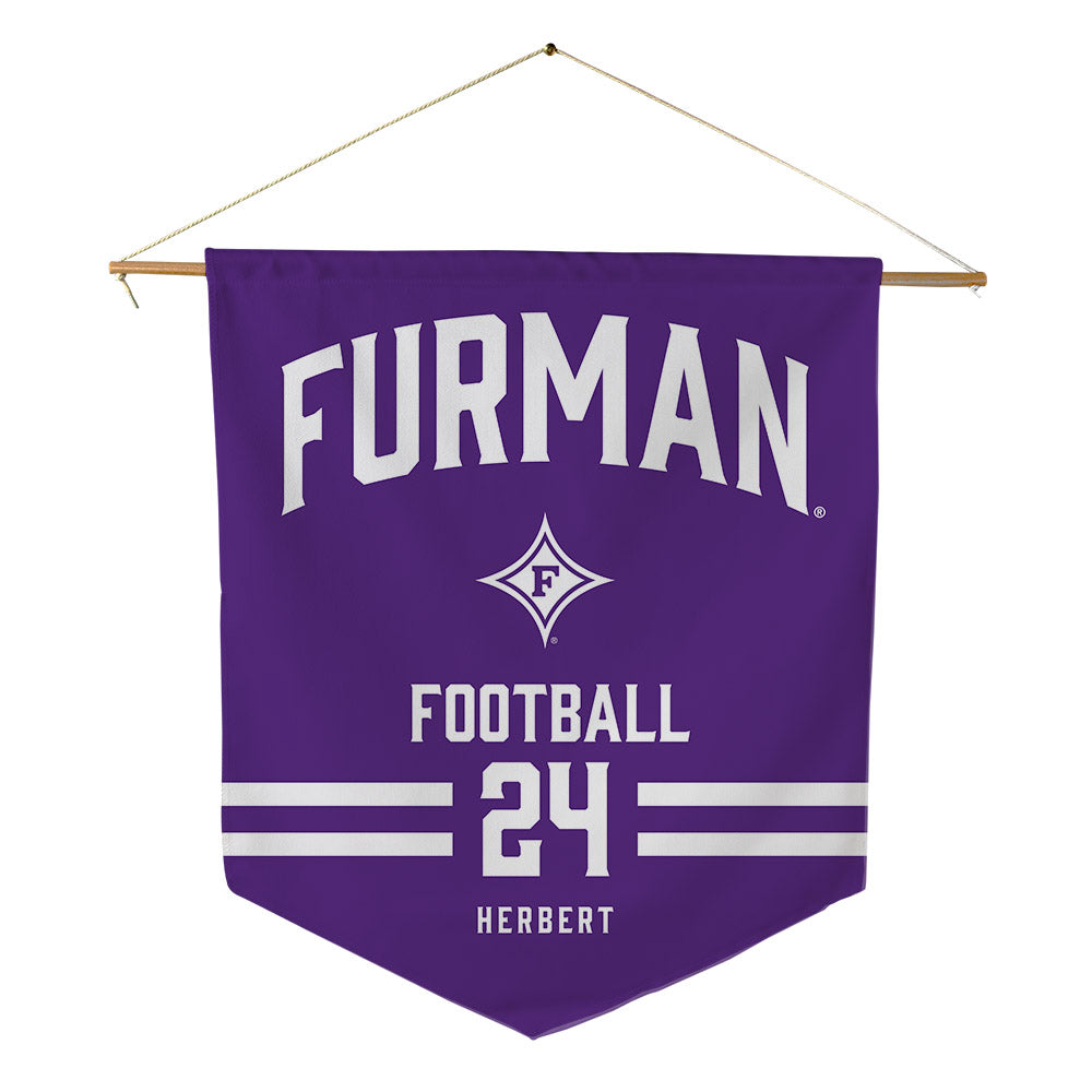 Furman - NCAA Football : Raleigh Herbert - Pennant - 18" x 21"-0