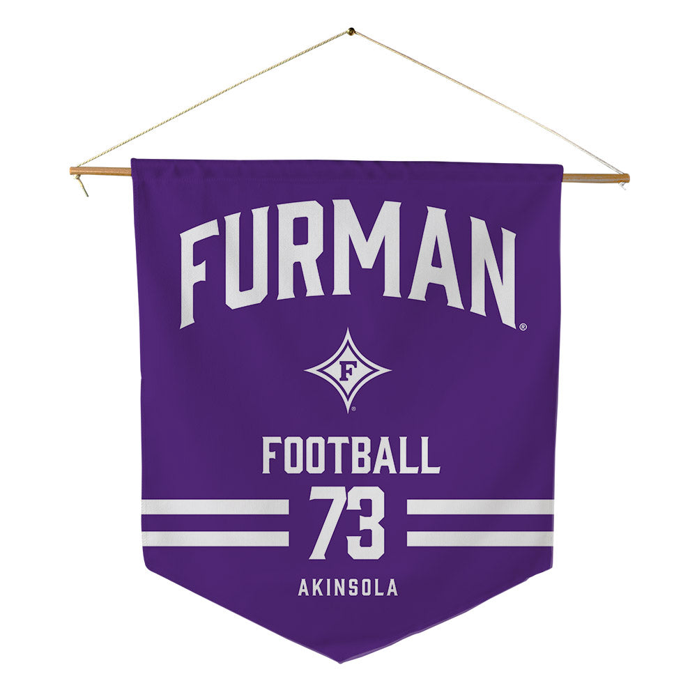 Furman - NCAA Football : Noah Akinsola - Pennant - 18" x 21"-0