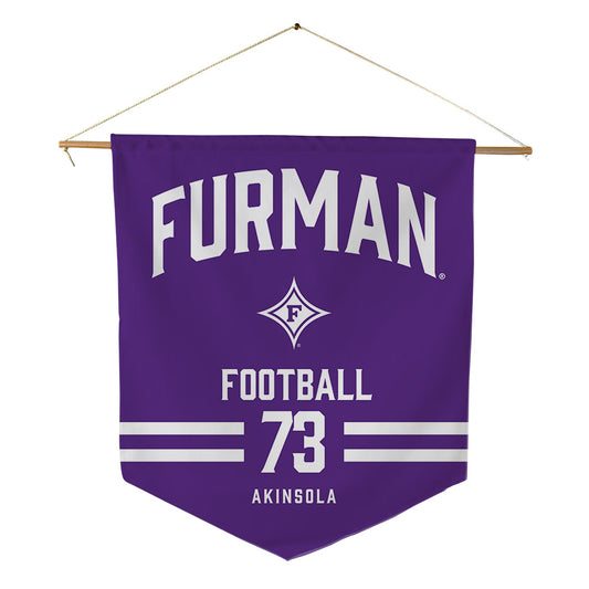 Furman - NCAA Football : Noah Akinsola - Pennant - 18" x 21"-0