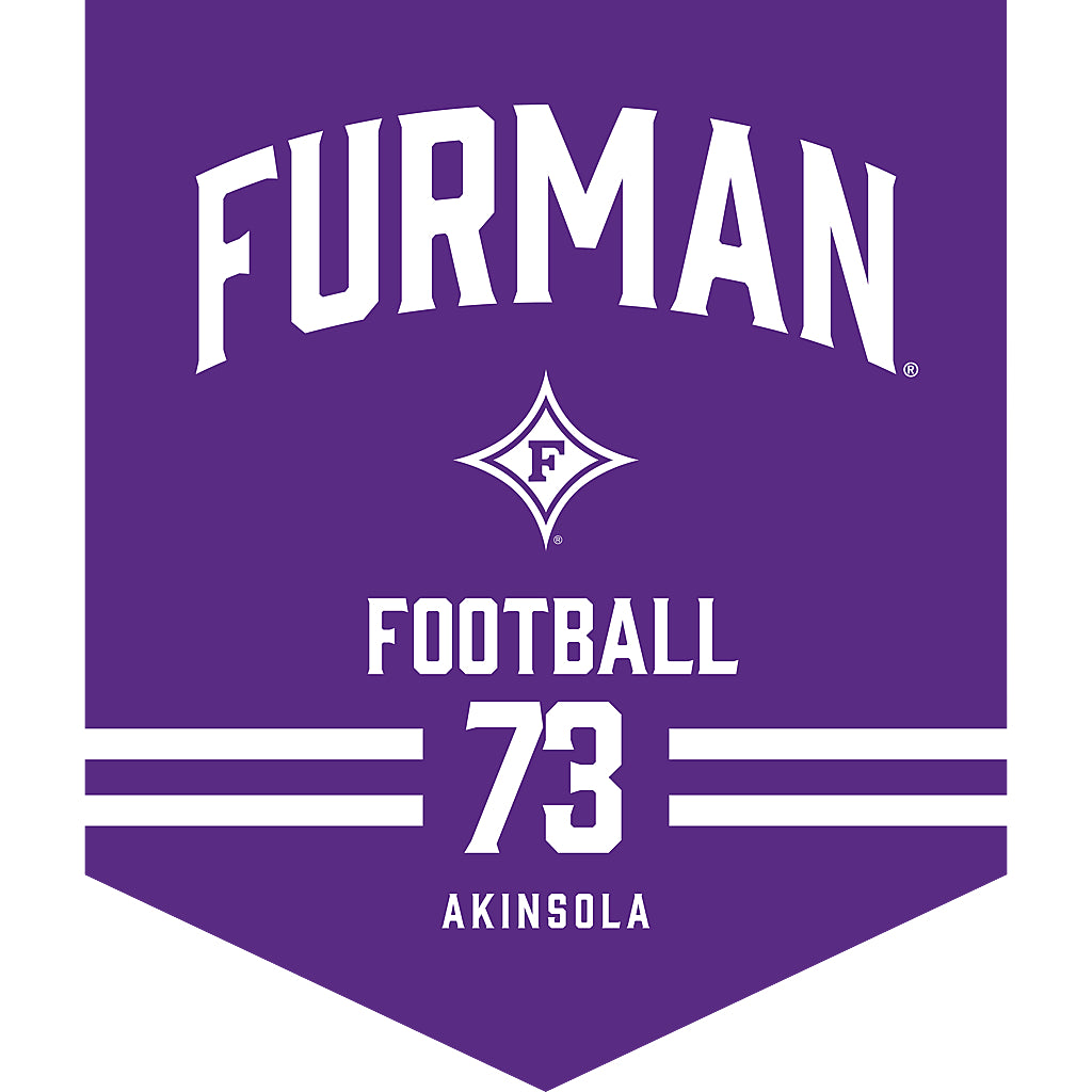 Furman - NCAA Football : Noah Akinsola - Pennant - 18" x 21"-0