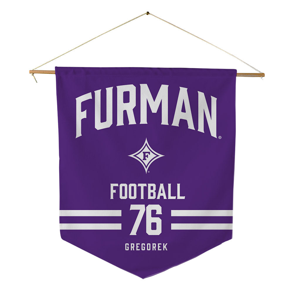 Furman - NCAA Football : Chase Gregorek - Pennant - 18" x 21"-0