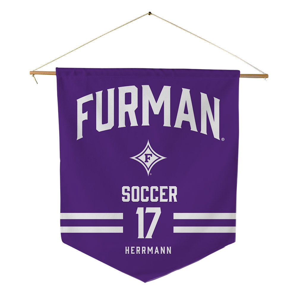 Furman - NCAA Women's Soccer : Ellie Herrmann - Pennant - 18" x 21"-0