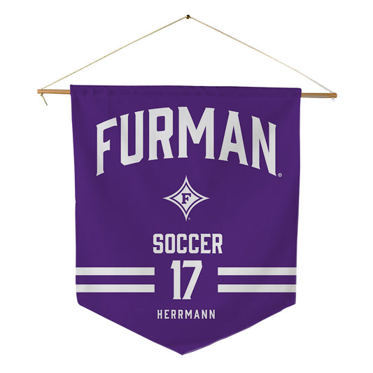 Furman - NCAA Women's Soccer : Ellie Herrmann - Pennant - 18" x 21"-0