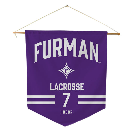 Furman - NCAA Women's Lacrosse : Marin Hodor - Pennant - 18" x 21"-0