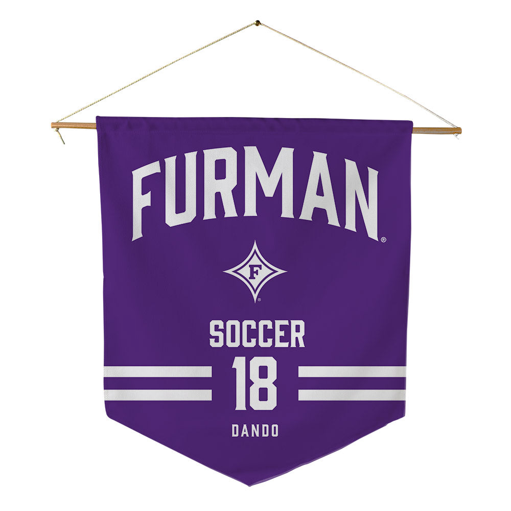 Furman - NCAA Women's Soccer : Callah Dando - Pennant - 18" x 21"-0