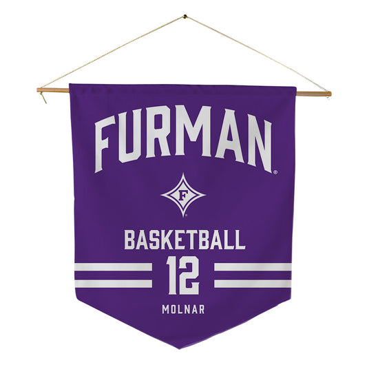 Furman - NCAA Men's Basketball : Davis Molnar - Pennant - 18" x 21"-0