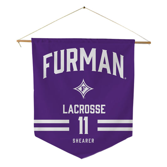 Furman - NCAA Women's Lacrosse : Abby Shearer - Pennant - 18" x 21"-0