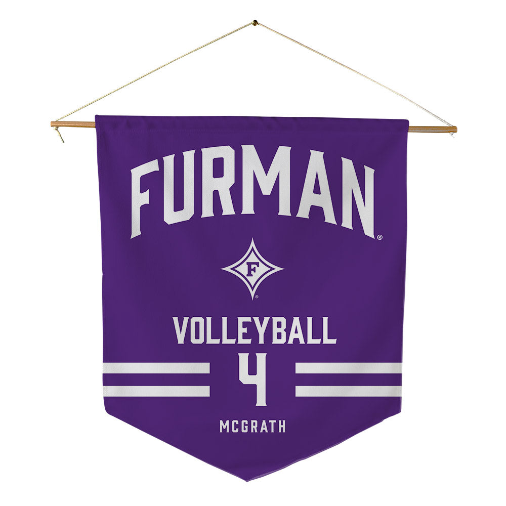 Furman - NCAA Women's Volleyball : Grainne McGrath - Pennant - 18" x 21"-0