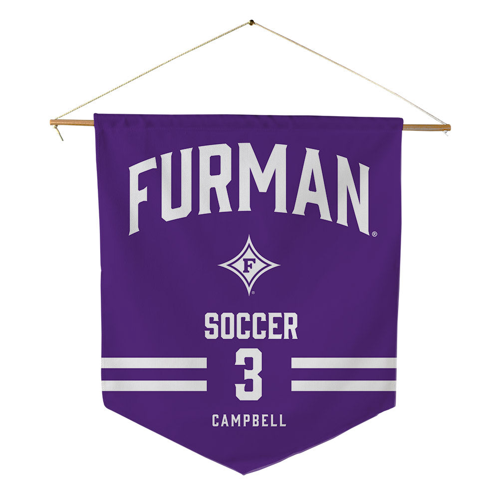 Furman - NCAA Men's Soccer : Trip Campbell - Pennant - 18" x 21"-0