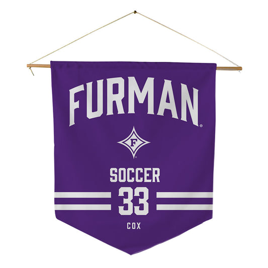 Furman - NCAA Men's Soccer : Gabe Cox - Pennant - 18" x 21"-0