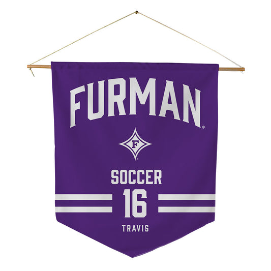 Furman - NCAA Men's Soccer : Grayson Travis - Pennant - 18" x 21"-0