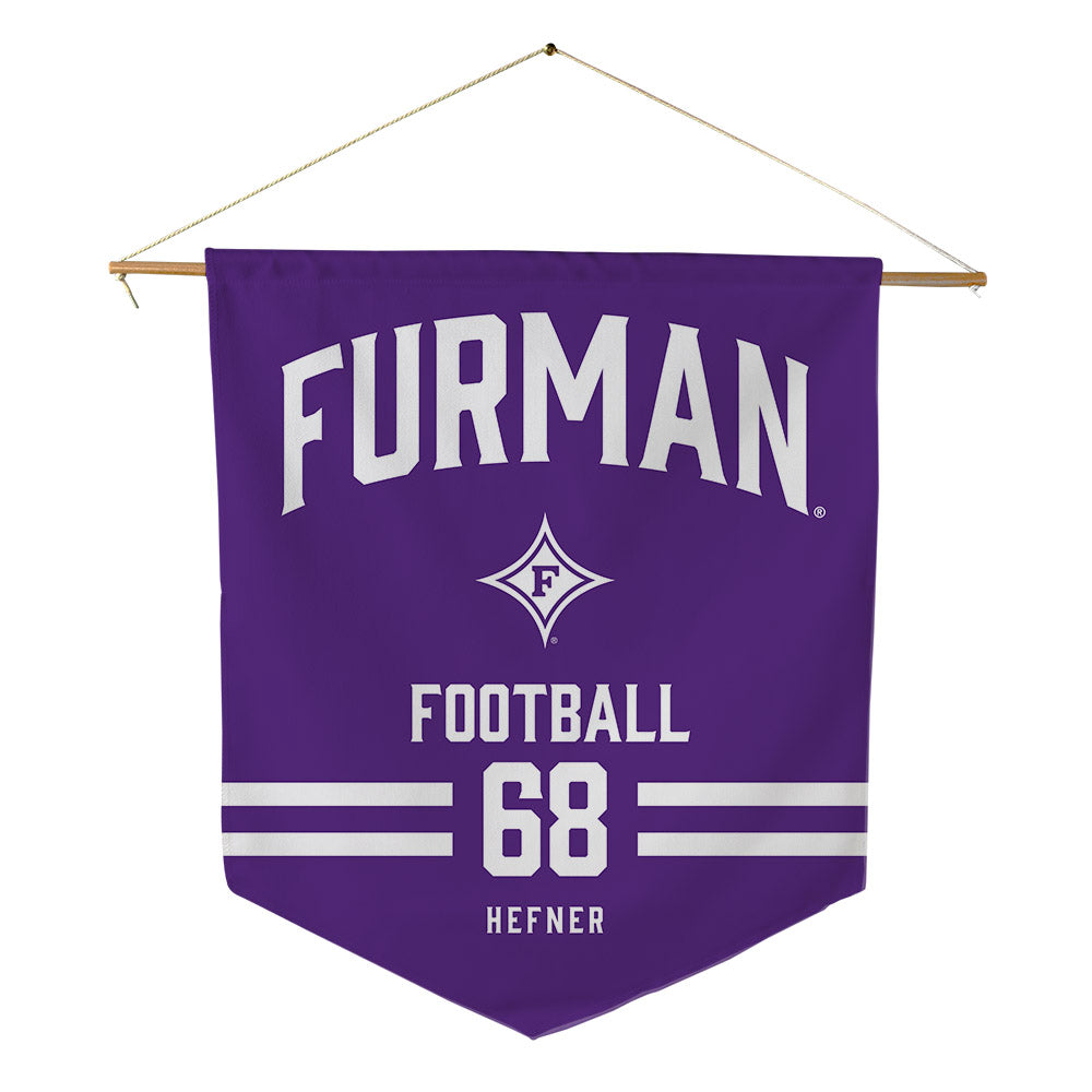 Furman - NCAA Football : Jacob Hefner - Pennant - 18" x 21"-0