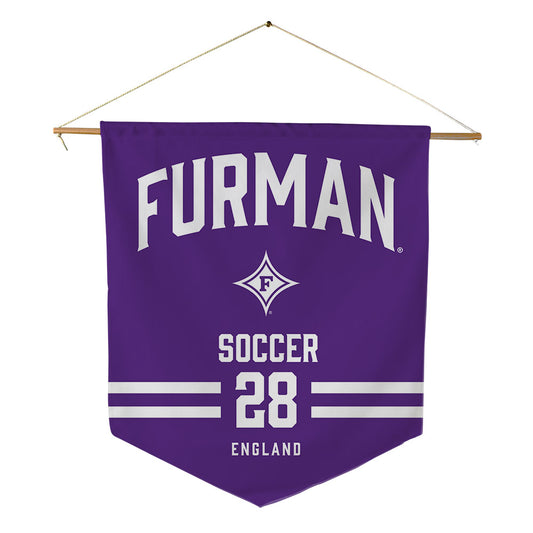 Furman - NCAA Women's Soccer : Alyssa England - Pennant - 18" x 21"-0