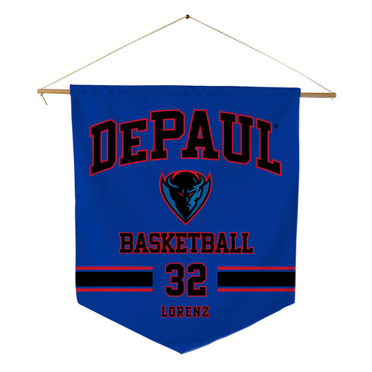 DePaul - NCAA Men's Basketball : Jeremy Lorenz - Pennant - 18" x 21"-0