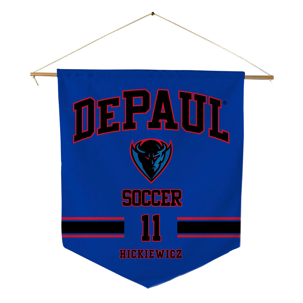 DePaul - NCAA Men's Soccer : Daniel Hickiewicz - Pennant - 18" x 21"-0