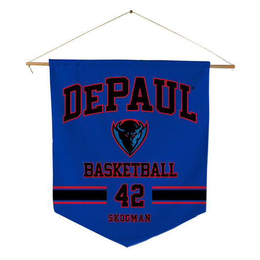 DePaul - NCAA Men's Basketball : David Skogman - Pennant - 18" x 21"-0