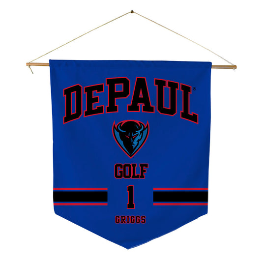 DePaul - NCAA Men's Golf : David Griggs - Pennant - 18" x 21"-0