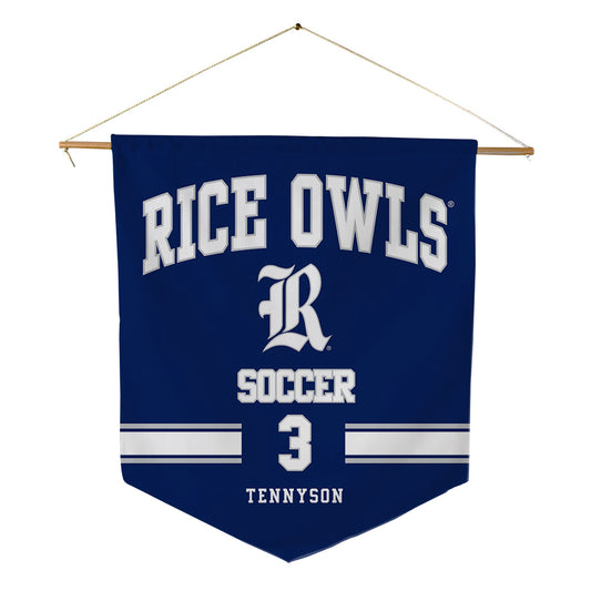 Rice - NCAA Women's Soccer : Dayo Tennyson - Pennant - 18" x 21"-0