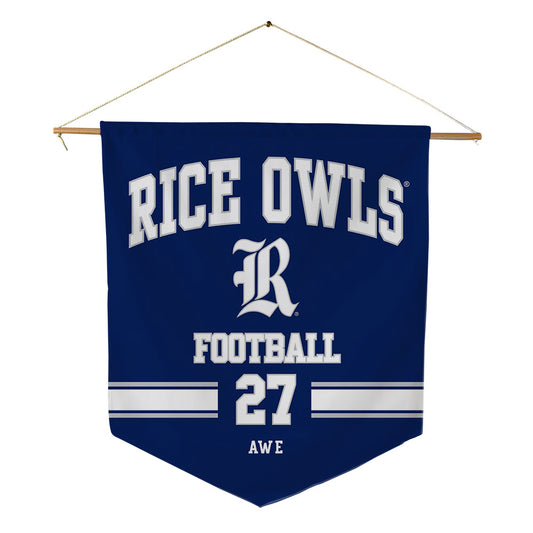 Rice - NCAA Football : Andrew Awe - Pennant - 18" x 21"-0