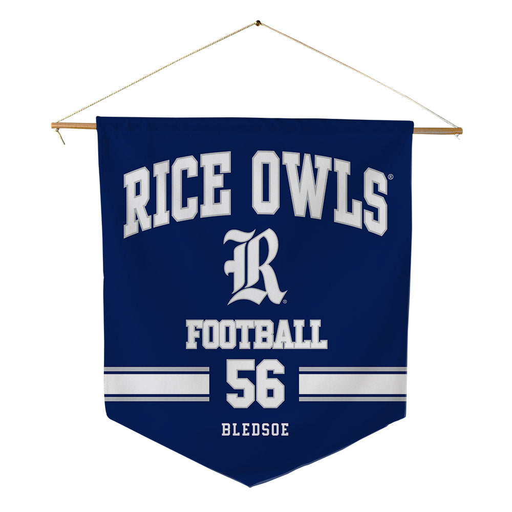 Rice - NCAA Football : Nate Bledsoe - Pennant - 18" x 21"-0