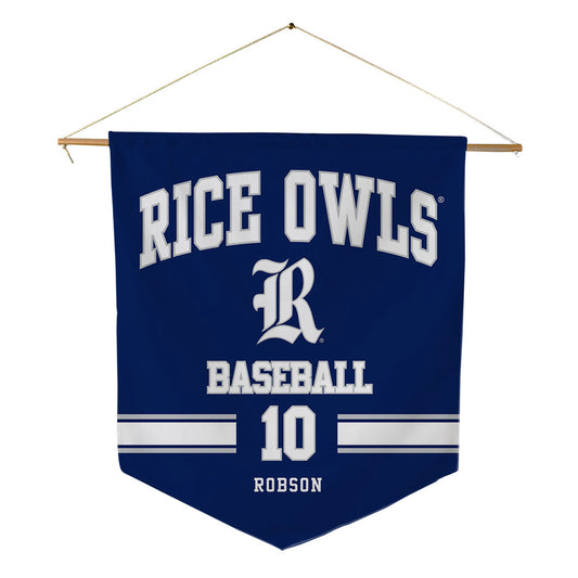 Rice - NCAA Baseball : Colin Robson - Pennant - 18" x 21"-0