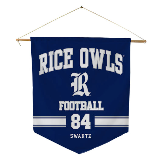 Rice - NCAA Football : Will Swartz - Pennant - 18" x 21"-0