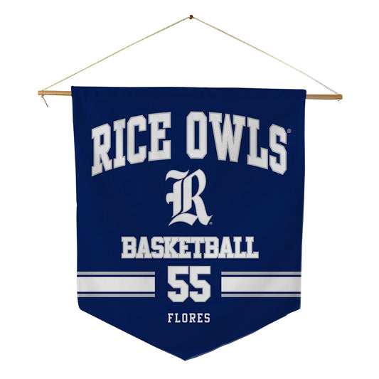 Rice - NCAA Women's Basketball : Victoria Flores - Pennant - 18" x 21"-0