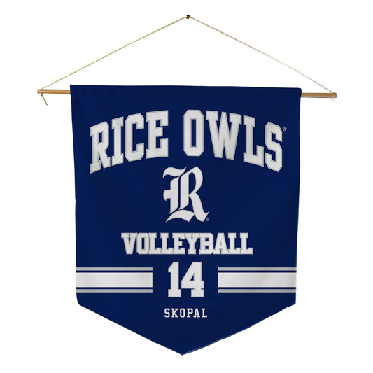 Rice - NCAA Women's Volleyball : Savannah Skopal - Pennant - 18" x 21"-0