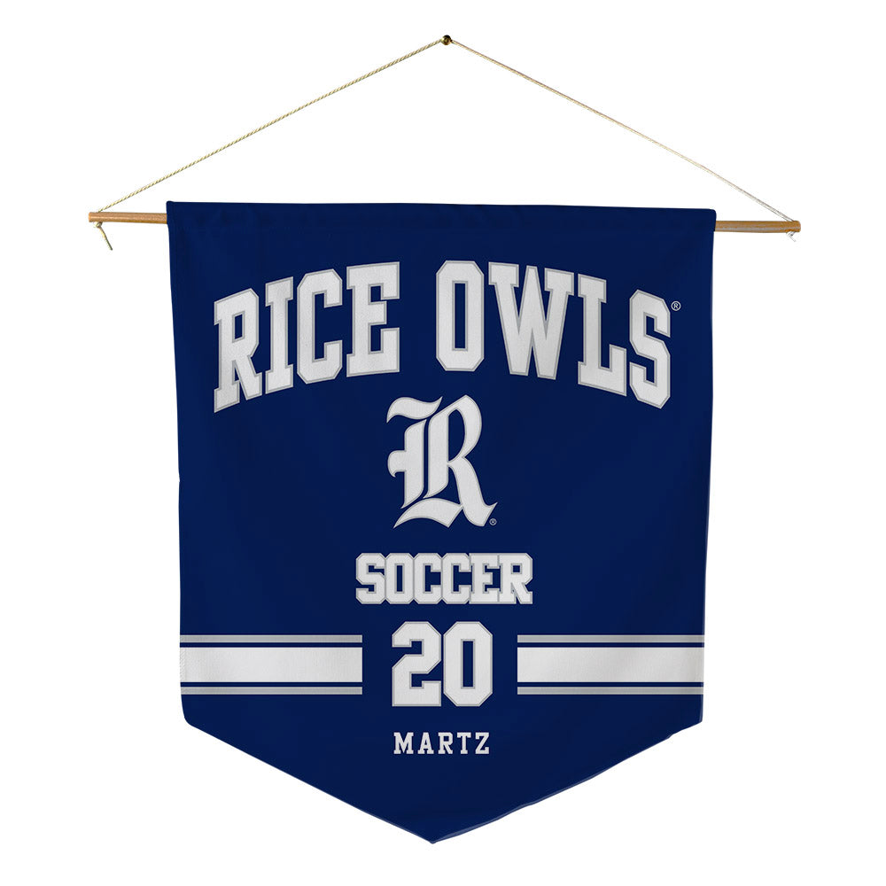 Rice - NCAA Women's Soccer : Carsyn Martz - Pennant - 18" x 21"-0