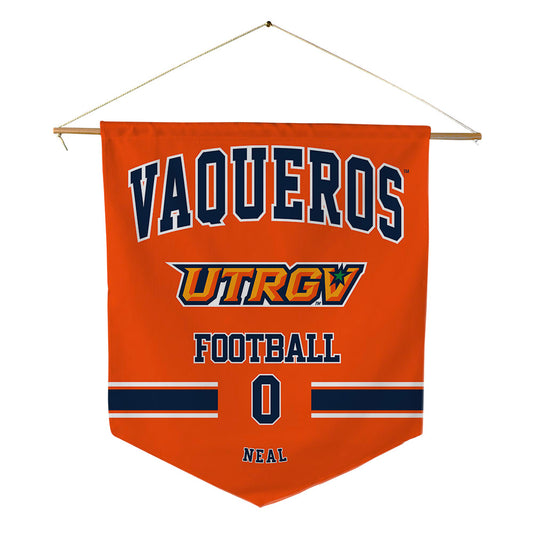 UTRGV - NCAA Football : TJ Neal - Pennant - 18" x 21"-0