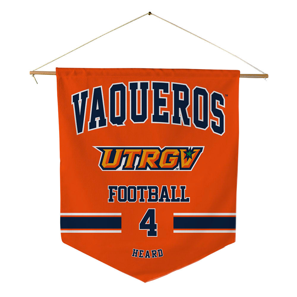 UTRGV - NCAA Football : Marcus Heard - Pennant - 18" x 21"-0