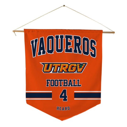 UTRGV - NCAA Football : Marcus Heard - Pennant - 18" x 21"-0
