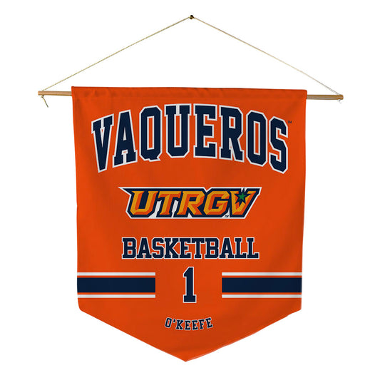 UTRGV - NCAA Women's Basketball : Charlotte O'Keefe - Pennant - 18" x 21"-0