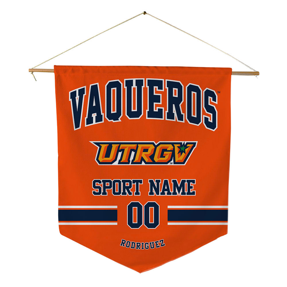 UTRGV - NCAA Men's Track & Field : Roehl Rodriguez - Pennant - 18" x 21"-0