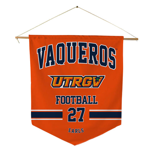 UTRGV - NCAA Football : Andrew Earls - Pennant - 18" x 21"-0
