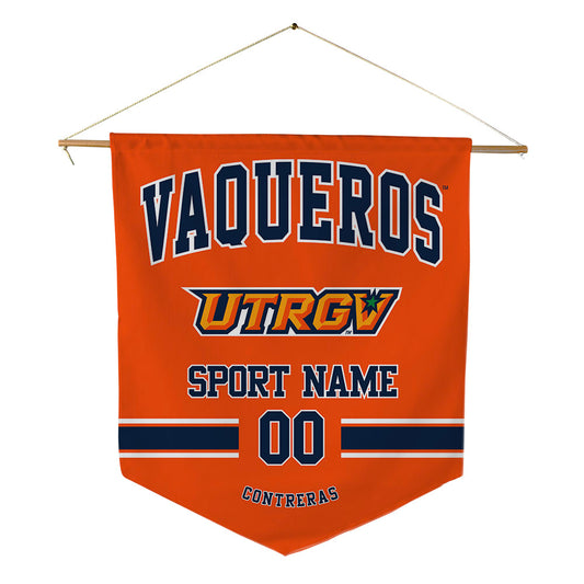 UTRGV - NCAA Football : JJ Contreras - Pennant - 18" x 21"-0