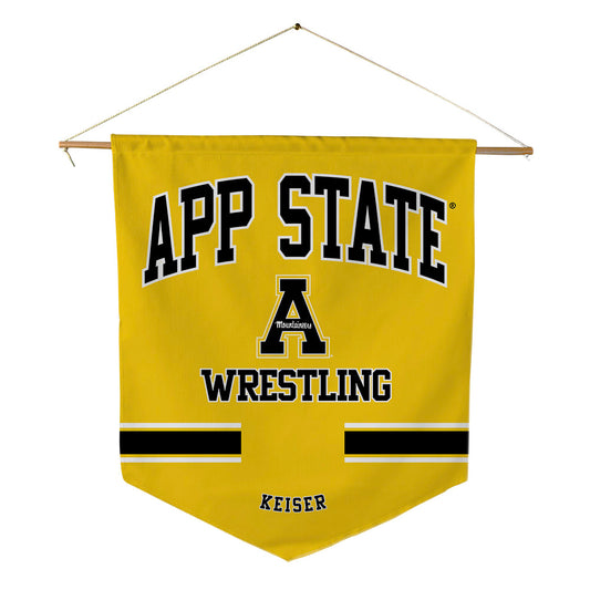 App State - NCAA Wrestling : Kaden Keiser - Pennant - 18" x 21"-0