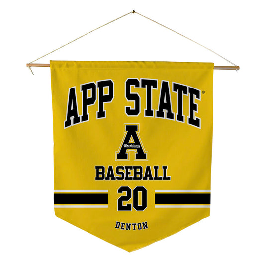 App State - NCAA Baseball : Colton Denton - Pennant - 18" x 21"-0