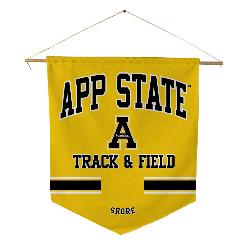 App State - NCAA Men's Track & Field : Tate Shore - Pennant - 18" x 21"-0