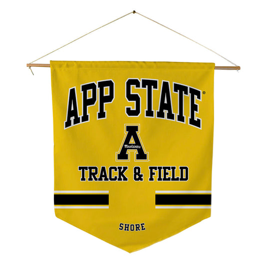 App State - NCAA Men's Track & Field : Tate Shore - Pennant - 18" x 21"-0